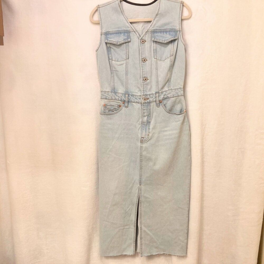 Unpublished Wyatt Twin Flame Denim Maxi Dress Size Medium